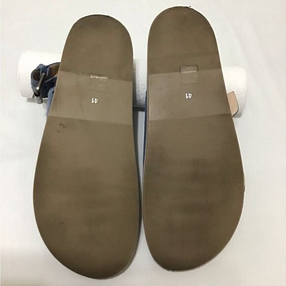 Anthropologie Pilcro Blue Suede Slingback Sandals Size 41 - Picture 6 of 9